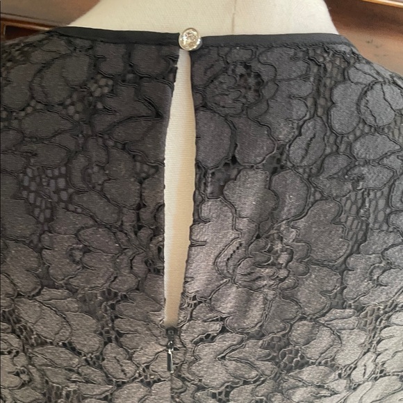 Ted Baker London Ameeya Skater Black Lace Dress Size 4 - Picture 10 of 13